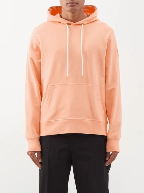 Huron Organic-cotton Hooded Sweatshirt - Mens - Orange