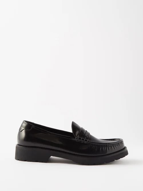 Le Loafer 15 Leather Moccasins - Mens - Black