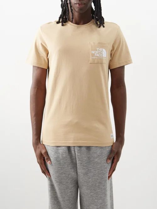 Berkeley Patch-pocket Cotton-jersey T-shirt - Mens - Khaki
