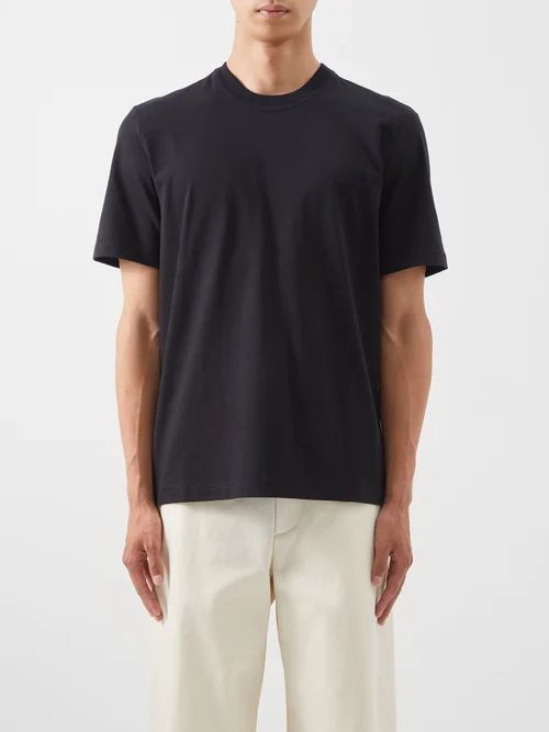 Sunrise Cotton-jersey T-shirt - Mens - Black