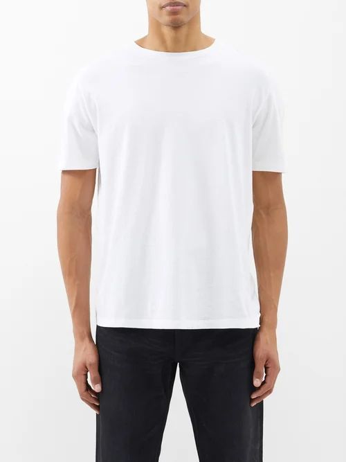 Cotton-jersey T-shirt - Mens - White