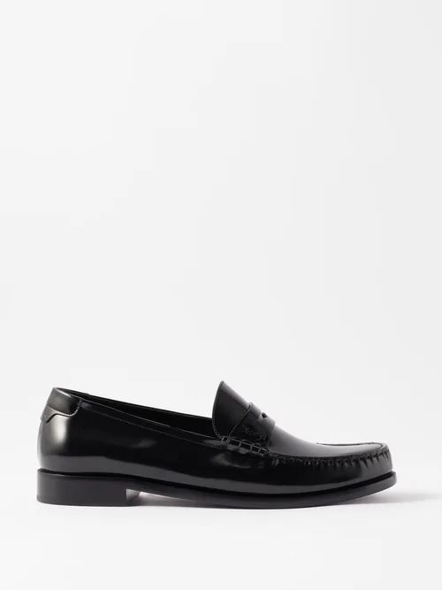 Le Loafer 05 Leather Loafers - Mens - Black