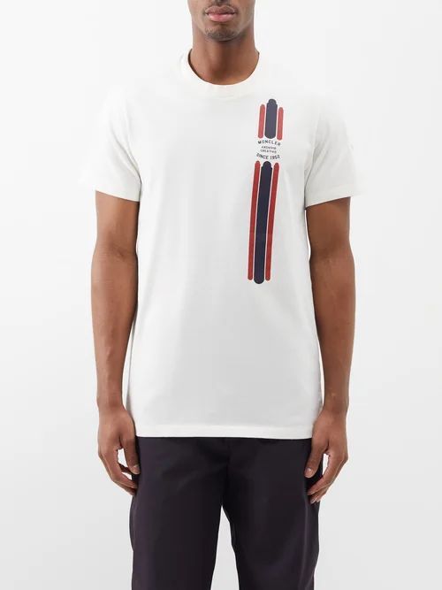 Archivio Creativo Cotton-jersey T-shirt - Mens - Cream Multi