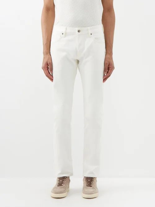 Tapered Jeans - Mens - White