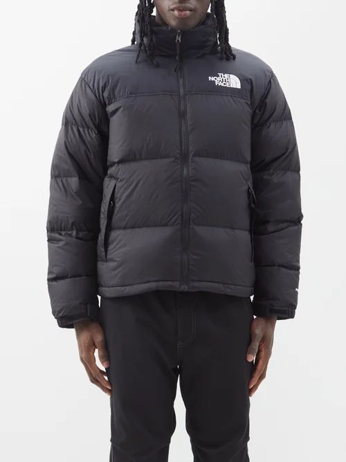 1996 Retro Nuptse Quilted Down Coat - Mens - Black