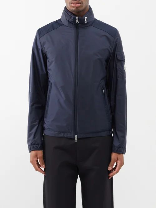 Jumeaux Hooded Technical Jacket - Mens - Navy