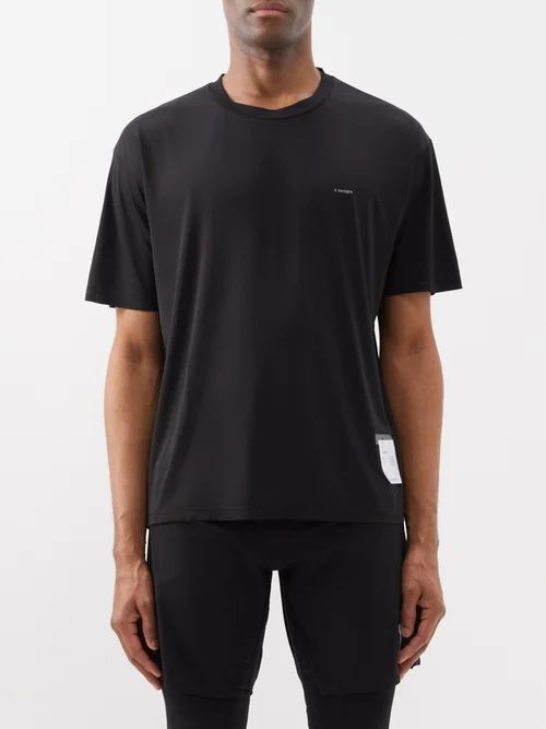 Auralite Recycled-fibre T-shirt - Mens - Black