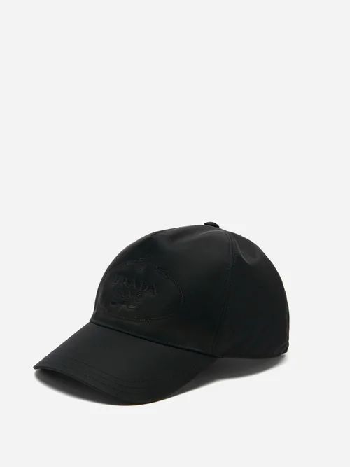 Logo-embroidered Re-nylon Baseball Cap - Mens - Black