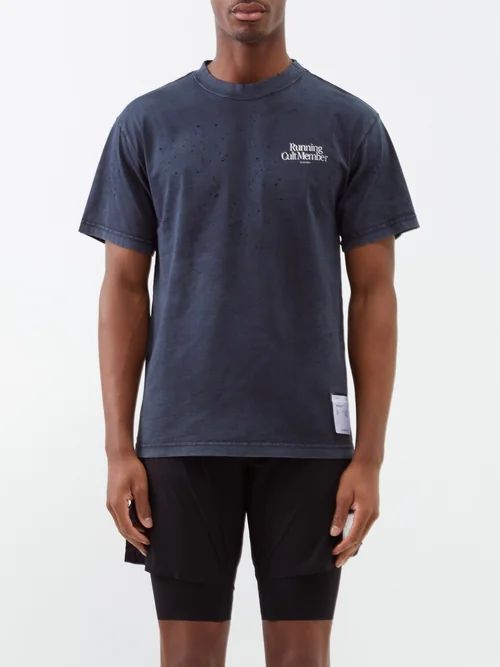 Mothtech Organic-cotton T-shirt - Mens - Black