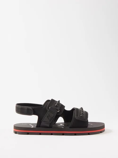 Siwa Double-strap Sandals - Mens - Black