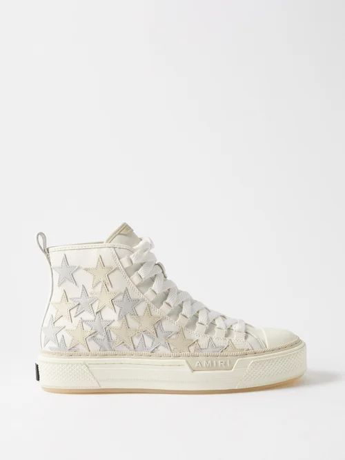 Stars Court Cotton-canvas High-top Trainers - Mens - White