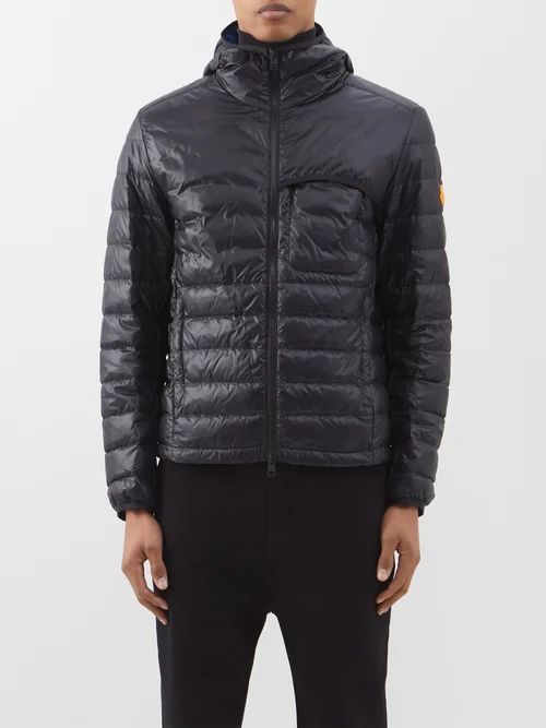 Divedro Quilted-down Hooded Jacket - Mens - Black