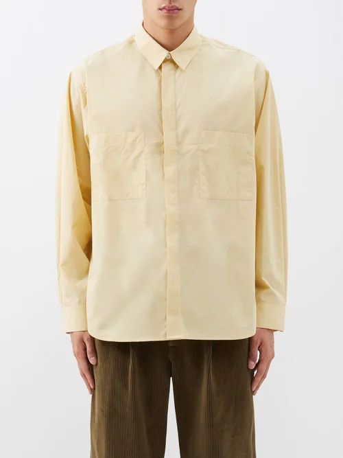 Origin Patch-pocket Shirt - Mens - Yellow