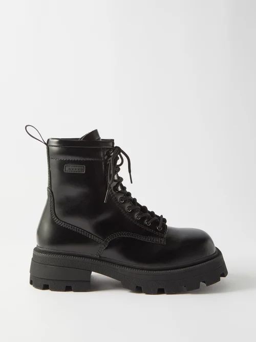Michigan Leather Boots - Mens - Black