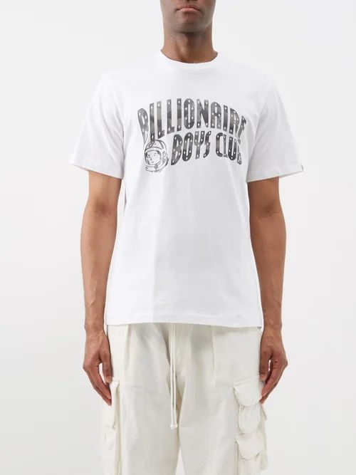 Camo Arch Cotton-jersey T-shirt - Mens - White