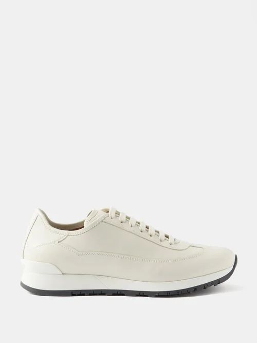 Foundry Ii Leather Trainers - Mens - Off White