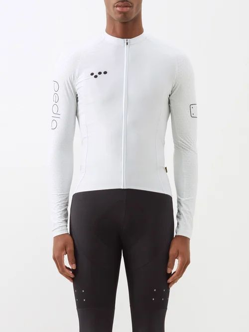 Lunahex Long-sleeved Cycling Top - Mens - Off White