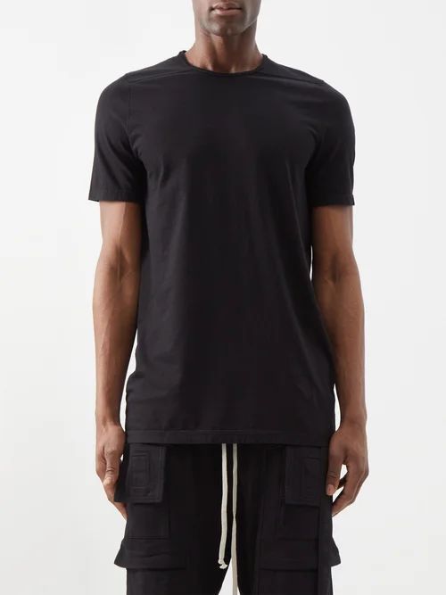 Level Cotton-jersey T-shirt - Mens - Black