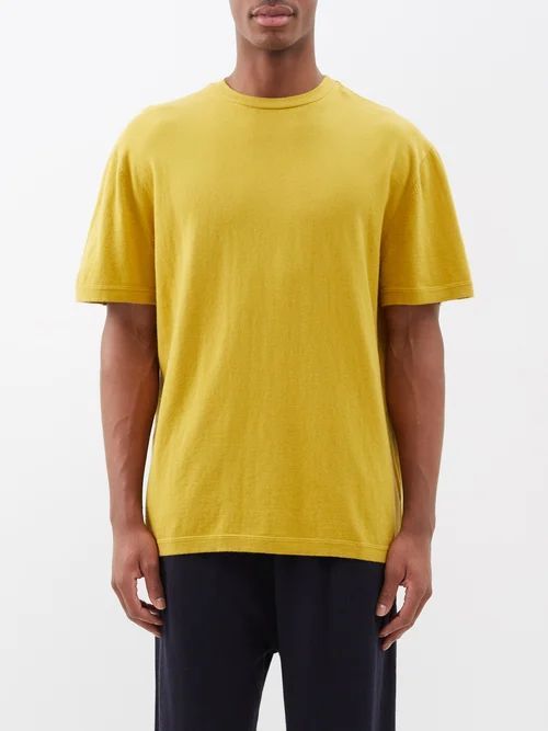 No. 269 Rik Cotton-blend T-shirt - Mens - Yellow