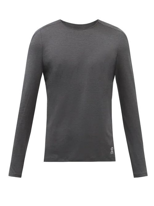 Comfort Technical-jersey Long-sleeved T-shirt - Mens - Black