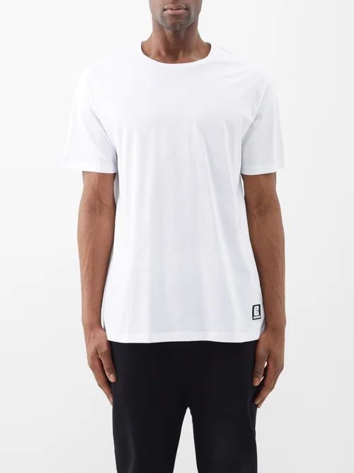 Logo-print Cotton-jersey T-shirt - Mens - White