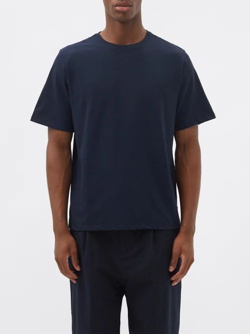 Relaxed-fit Cotton-jersey T-shirt - Mens - Navy