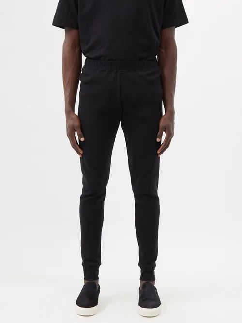 Esarosa Cotton-jersey Track Pants - Mens - Black