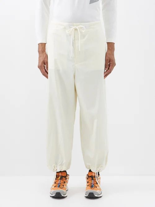 2 Moncler 1952 - Drawstring-cuff Technical-canvas Track Pants - Mens - White