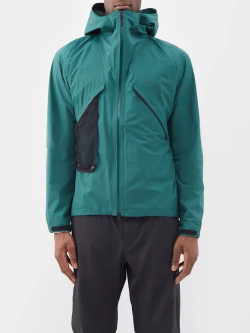 Logo-print Technical-nylon Hooded Jacket - Mens - Green
