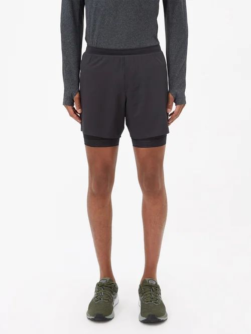 Fast And Free Lined Shell Shorts - Mens - Black