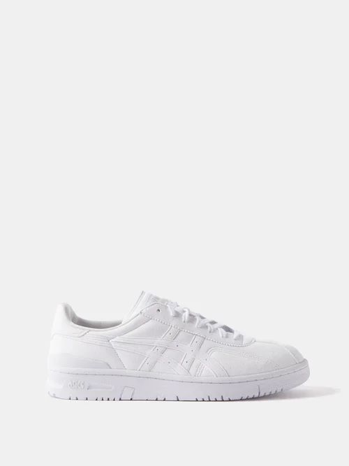 Faux-leather Trainers - Mens - White