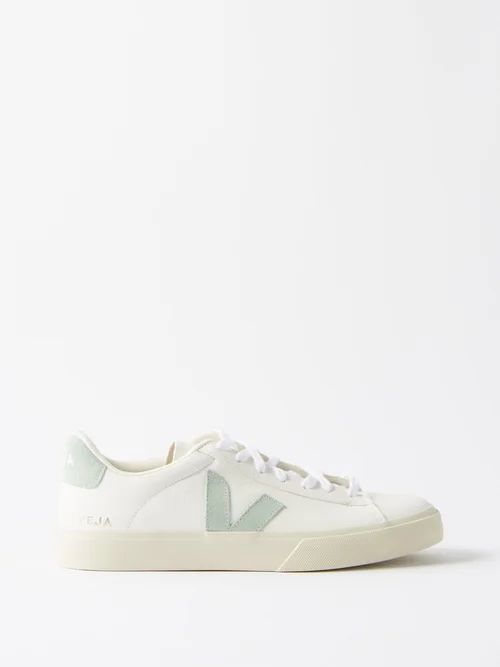 Campo Leather Trainers - Mens - White