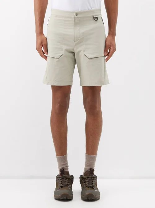 Active Comfort Technical-shell Shorts - Mens - Beige