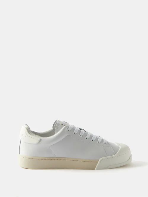 Dada Bumper Rubber And Leather Trainers - Mens - White
