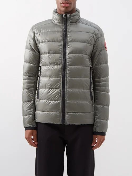 Crofton Quilted Down Jacket - Mens - Khaki