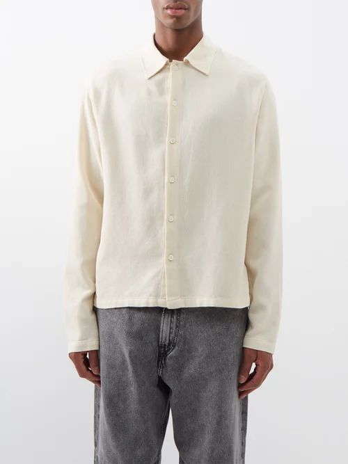 Isola Textured-cotton Shirt - Mens - Natural