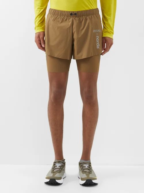 Use The Existing Ripstop Running Shorts - Mens - Brown