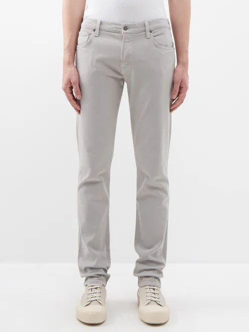 Adler Slim-leg Jeans - Mens - Grey