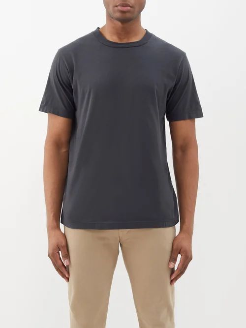 Everyday Cotton-jersey T-shirt - Mens - Grey