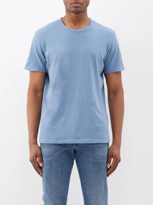 Everyday Recycled-cotton T-shirt - Mens - Blue