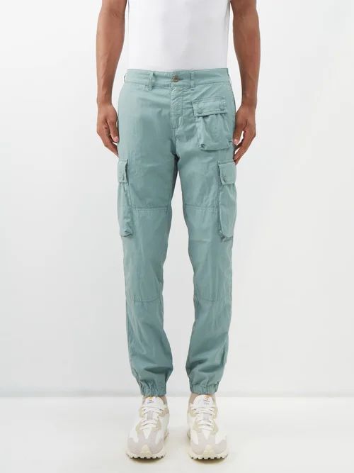 Trialmaster Cotton-blend Cargo Trousers - Mens - Khaki