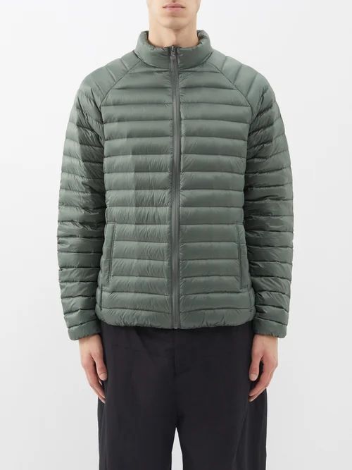 Mate Quilted Down Jacket - Mens - Green