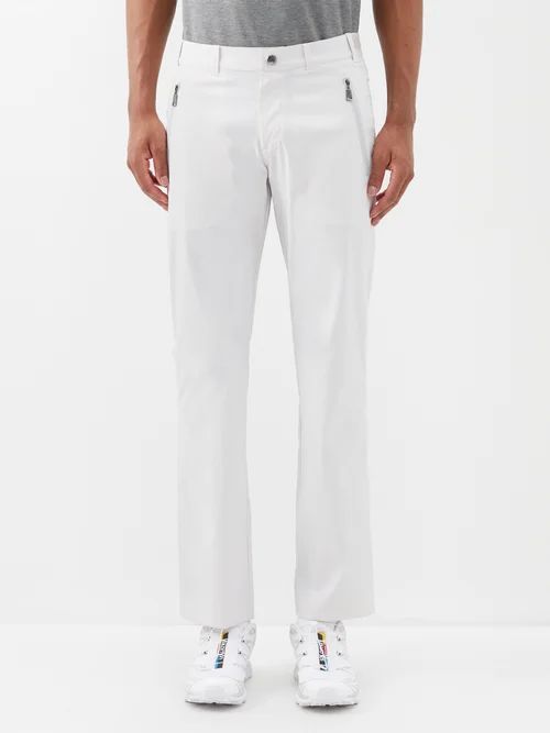 Nael Technical-twill Trousers - Mens - White