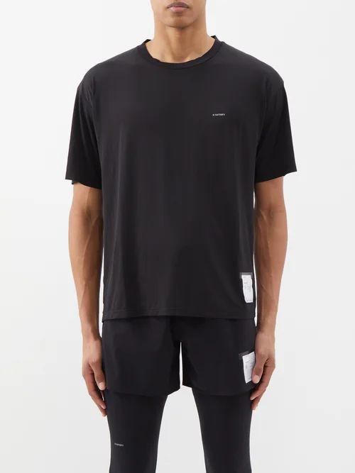 Auralite Recycled-fibre T-shirt - Mens - Black