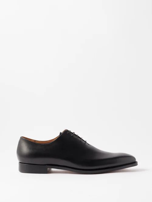 Alex Leather Derby Shoes - Mens - Black