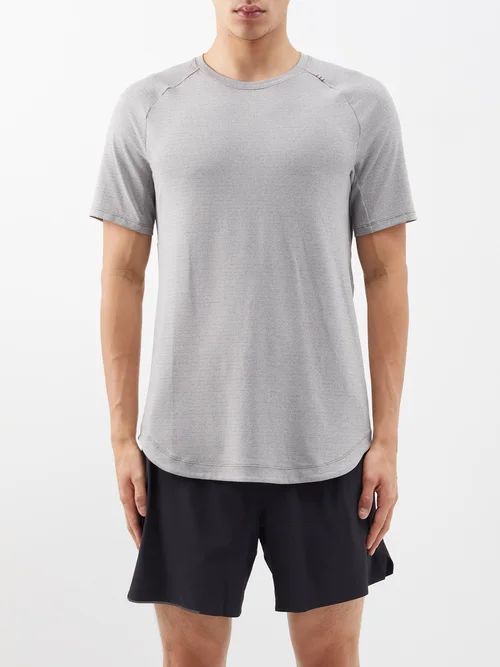 Drysense Recycled-mesh T-shirt - Mens - Light Grey