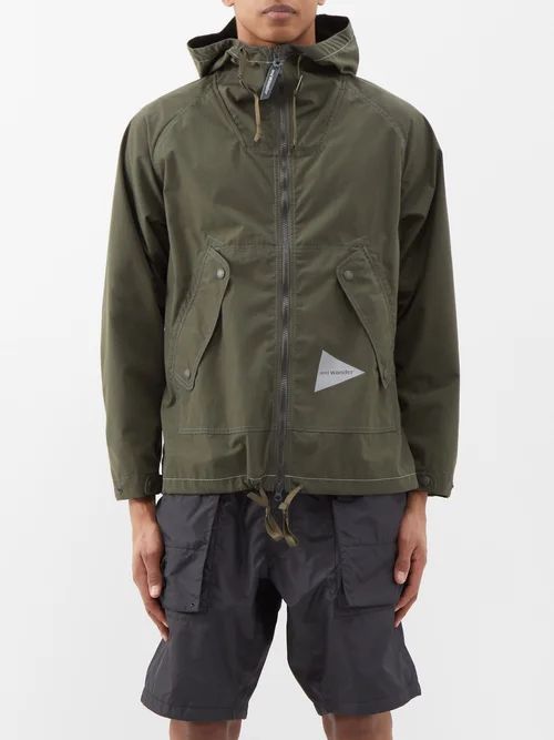 Kevlar Cotton-blend Technical Hooded Jacket - Mens - Green