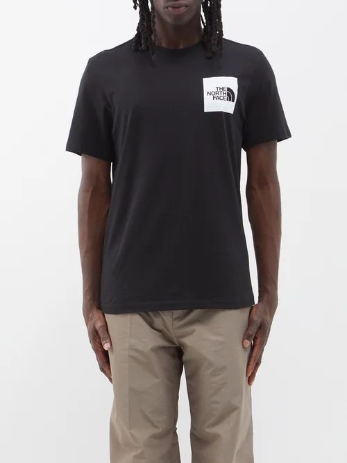 Logo-patch Cotton-jersey T-shirt - Mens - Black