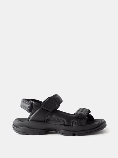 Tourist Velcro Sandals - Mens - Black