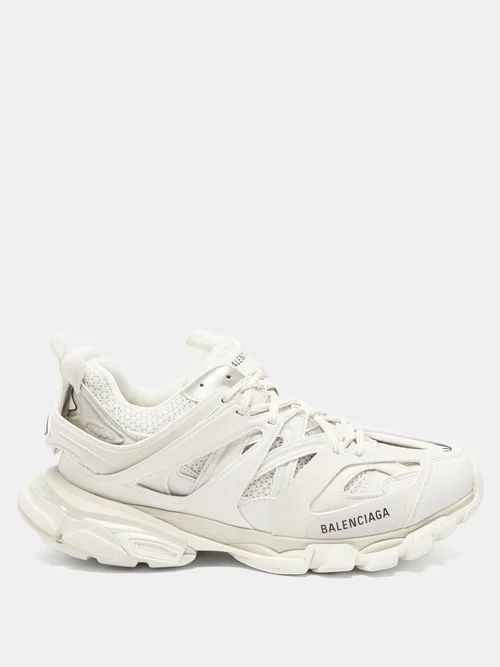 Track Panelled Trainers - Mens - White
